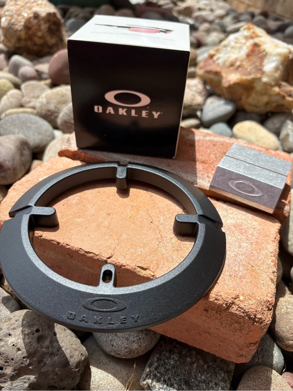 Oakley Lot X-Metal Display  Advertising Cube Frame Stand Base Tennis Ad Bundle